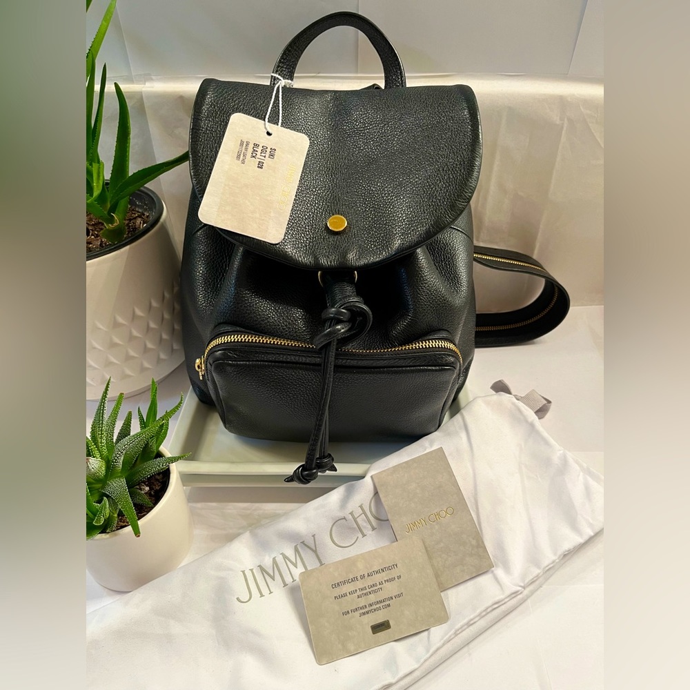 Jimmy Choo leather backpack